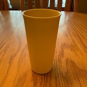 Yellow Vintage Tupperware Condiment Pump Dispenser Bottom